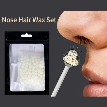 Nose Hair Wax Set 25g Hard Wax Beans Nose Hair Cleaning Kit