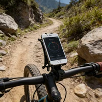 360 Rotating Silicone Bike Phone Holder, Shockproof Universal Mount for Bicycle Motorcycle Handlebar. 13 * 6 * 5 - Image 3