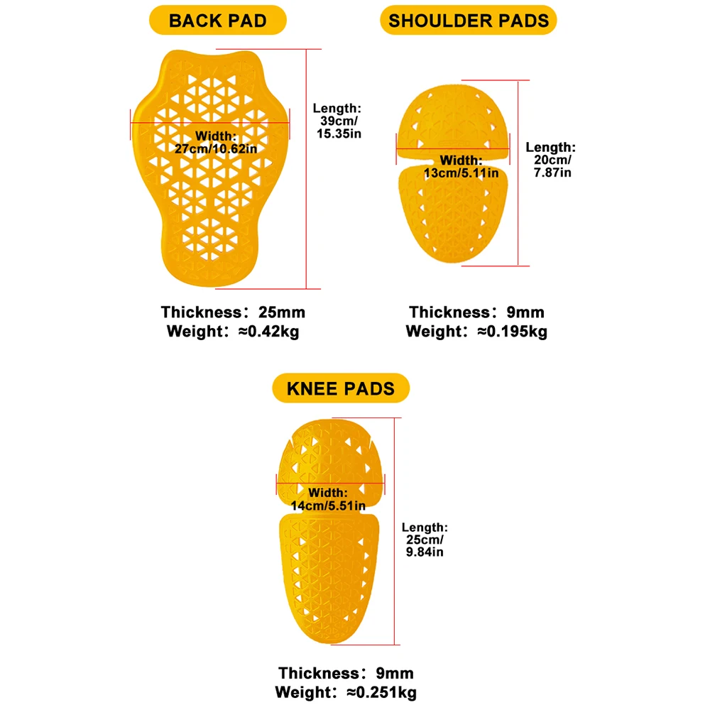 Motorcycle Protective Gear CE Level 2 Certified Jacket Back Protector Thick Elasticity Rider Armor Chest Spine Pad Safety Riding