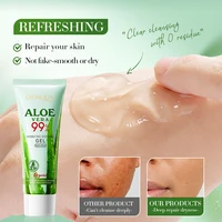 Gel apaisant à l'aloe vera BIOAOUA pour le visage et le corps, hydratant, réparateur, soulagement des coups de soleil, soin contre l'acné, pour peaux sensibles 4
