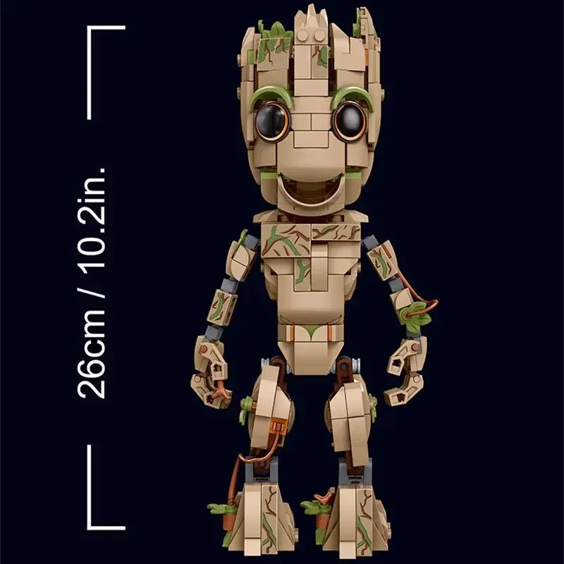 Marvel Groot Little Treeman Galaxy Guardian Alliance Cartoon Cute Puzzle Assembled Toys Boys Building Blocks Decoration Gift 5