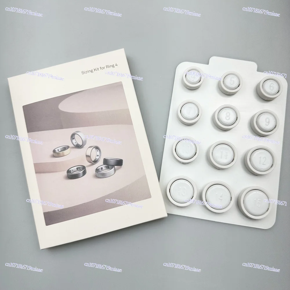 Oura Ring 4 Kit di dimensioni Determinazione accurata delle dimensioni dell'anello Misurazione della riferimento Strumento corrispondente delle dimensioni delle dita