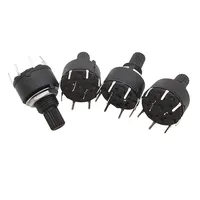 SR16 Plastic 16 MM Rotary Band Switch 1 Pole / 2 Pole 3 / 4 / 5 / 6 / 8 Position Handle Length 15MM Axis Band Switch 1