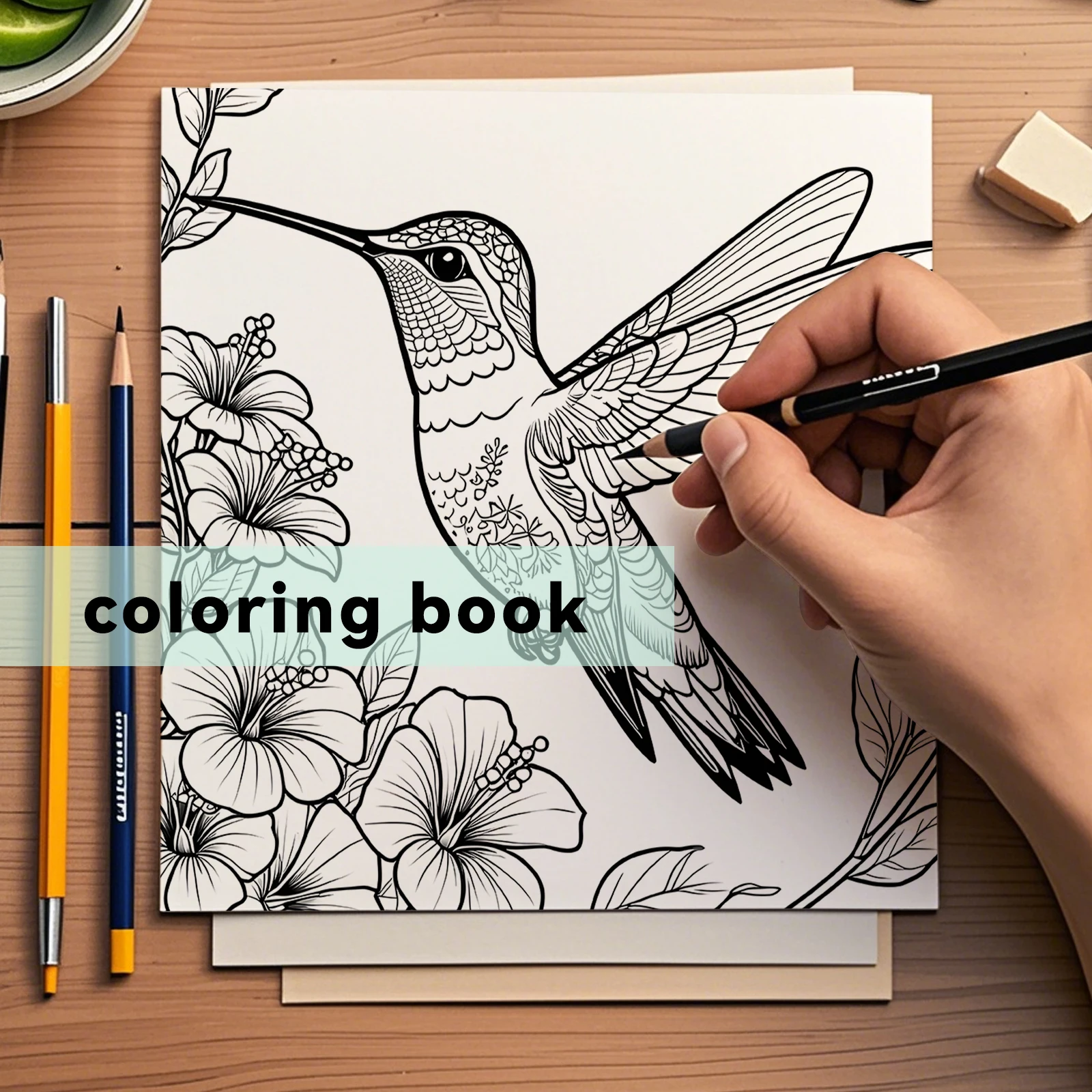 Coloring Book Animal Character Protrait Mandala Flowers 20*20cm 24 Exquisite Pictures Stress Relief Relaxtion For Adults Teens 6