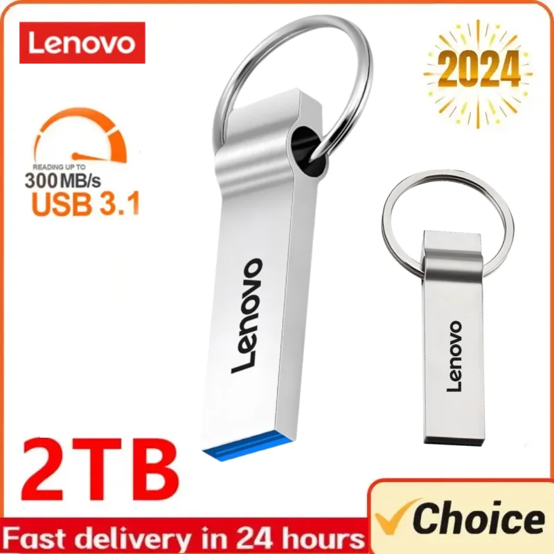 

Lenovo High Speed Pendrive Mini Flash Drive Memory Stick USB Флешка 2TB Type C Metal USB 3.0 Pen Drive Key 1TB-128GB USB Drive