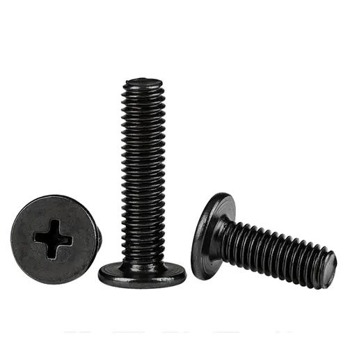 10/ 20/ 50pcs Black 304 Stainless Steel Cross Phillips Ultra Thin Flat Wafer Head Screw CM M1.6 M2 M2.5 M3 M4 M5 M6 for Laptop - Image 2