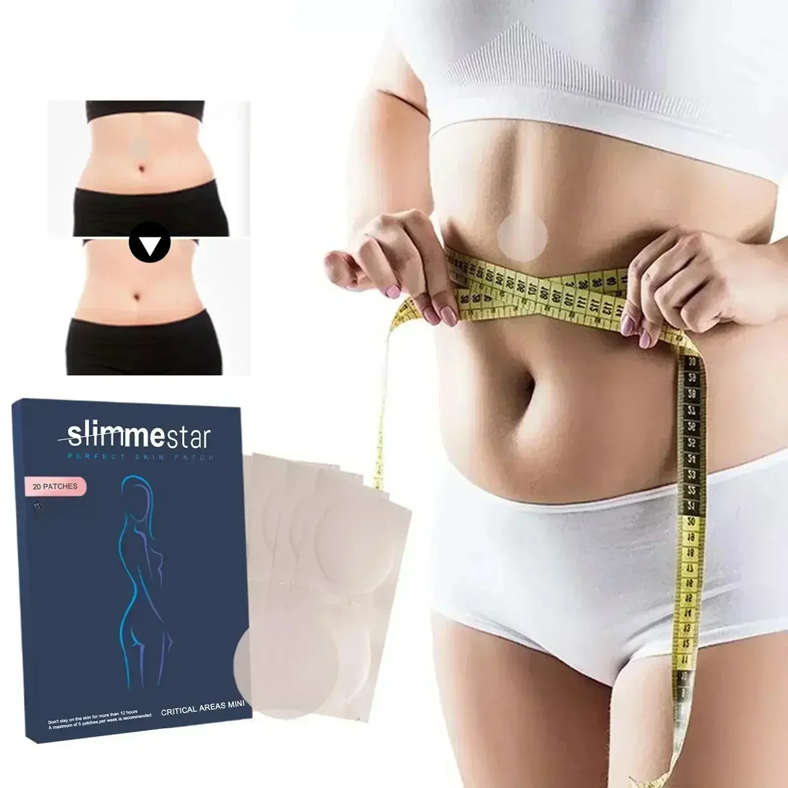 Chinese Medicine Slimming Sticker Skinny Waist Belly Fat Burning Weight Lose Navel Slim Patches 20pcs/box weight loss products,body repairing patches