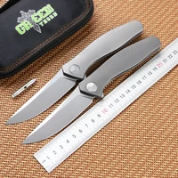 Green Thorn Bio Folding Knife VG10 Blade TC4 Titanium Handle Outdoor Camping Hunting Survival EDC Tool 1