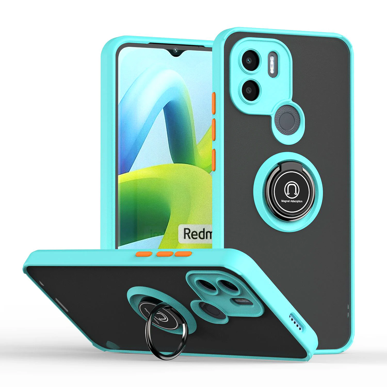 

360 Rotation Bracket Case Cover for Redmi A1 Plus Vehicle Magnetic Case Xiaomi Redmi A1/Redmi A1+/Redmi A2 A2 Plus Fundas Mobile