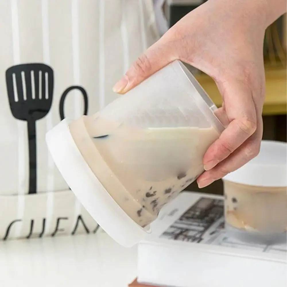 Breakfast Fruit Oat Yogurt Salad Cup With Lid Food Storage Box Fitness Fat-Reduced Bowl Fruit Cup Dessert Cup 6