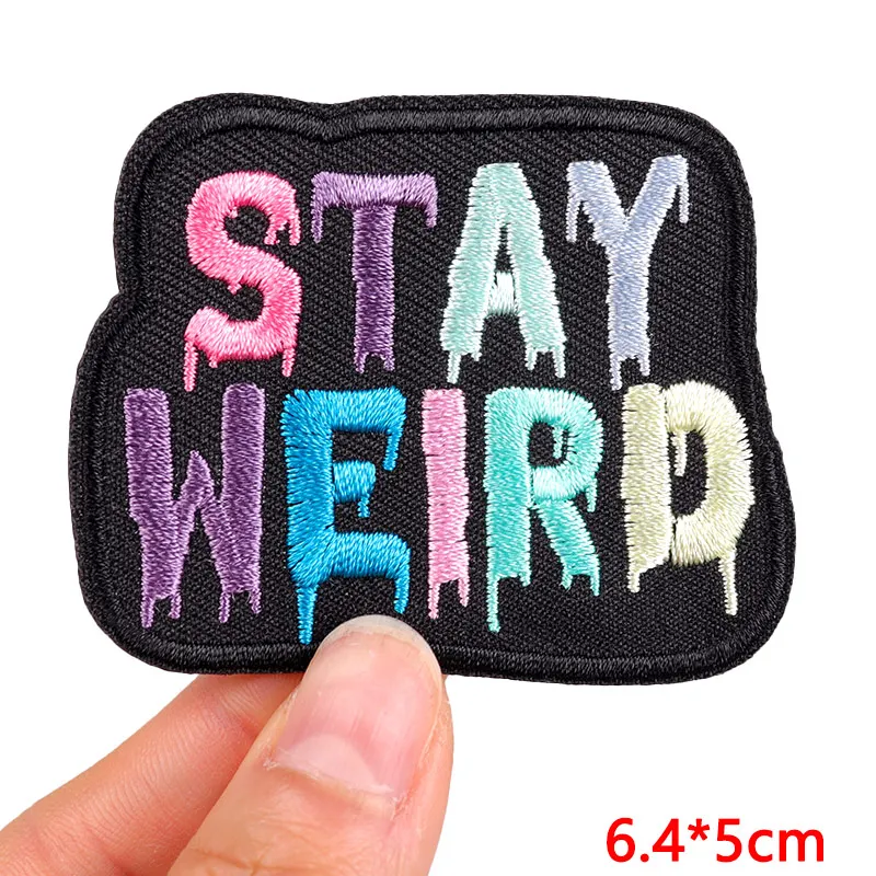 Embroidered Personality Slogan Iron-On Patch