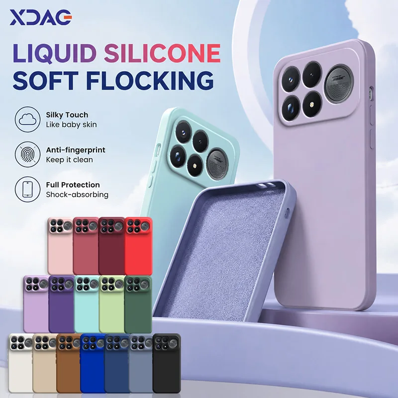 Enhanced Silicone Phone Case with Upgraded Camera Protection and Soft Anti-Scratch Microfiber Lining