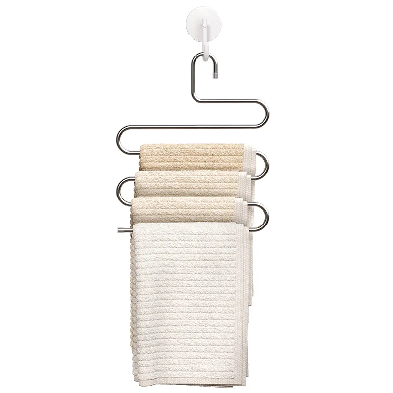 5 Layers Multi-functional Clothes Hangers Non-slip Pant Storage Rack Cloth Rack with Multiple Functions for Hanging and Storage clothes hangers