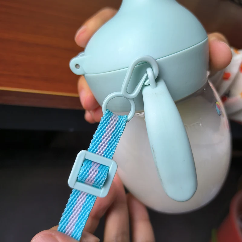 Kids Children Cartoon Animal School Drinking Water Straw Bottle Gravity Ball Straw Baby Cup Shoulder Strap Water Bottle drinking cup,drinking water bottle
