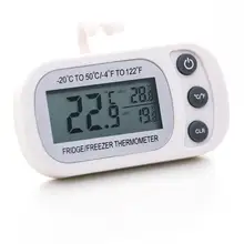  Electronic Digital Refrigerator Thermometer LCD Screen Fridge Freezer Temperature With High & Low -20°C To 50°C Anti-humidity 