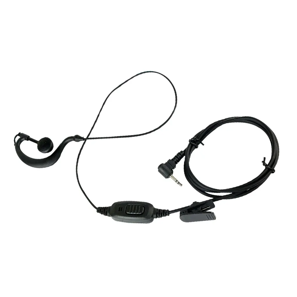 2 5mm Walkie Talkie Earphone Two-way Radio Headphone Lapel Clip Headset