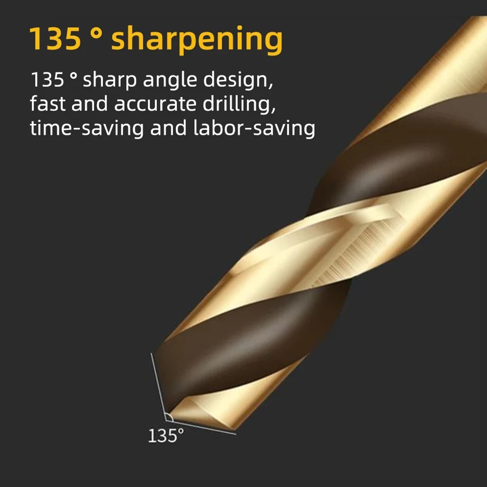 

6pcs High Speed Steel Double-headed Auger Drill Bits For Metal Stainless Steel Wood Drilling Power Tool 3/3.5/4/4.5/ 5mm
