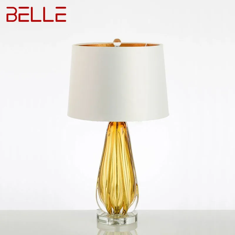 

BELLE Nordic Glaze Table Lamp Modern Art Iiving Room Bedroom Study Hotel LED Personality Originality Desk Light