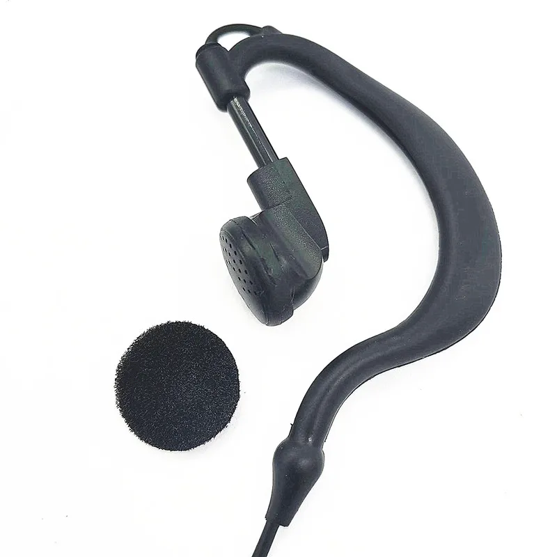 Earpiece with PTT Mic, K Type Plug, Walkie Talkie Headset, Intercom Headphone for Baofeng, UV-5R, UV 5R, UV-5RE, 2 Pin, 10Pack