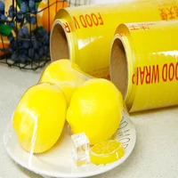 Large Roll Disposable PVC Cling Film Household Food Grade Plastic Wrap for Kitchen Storage 1