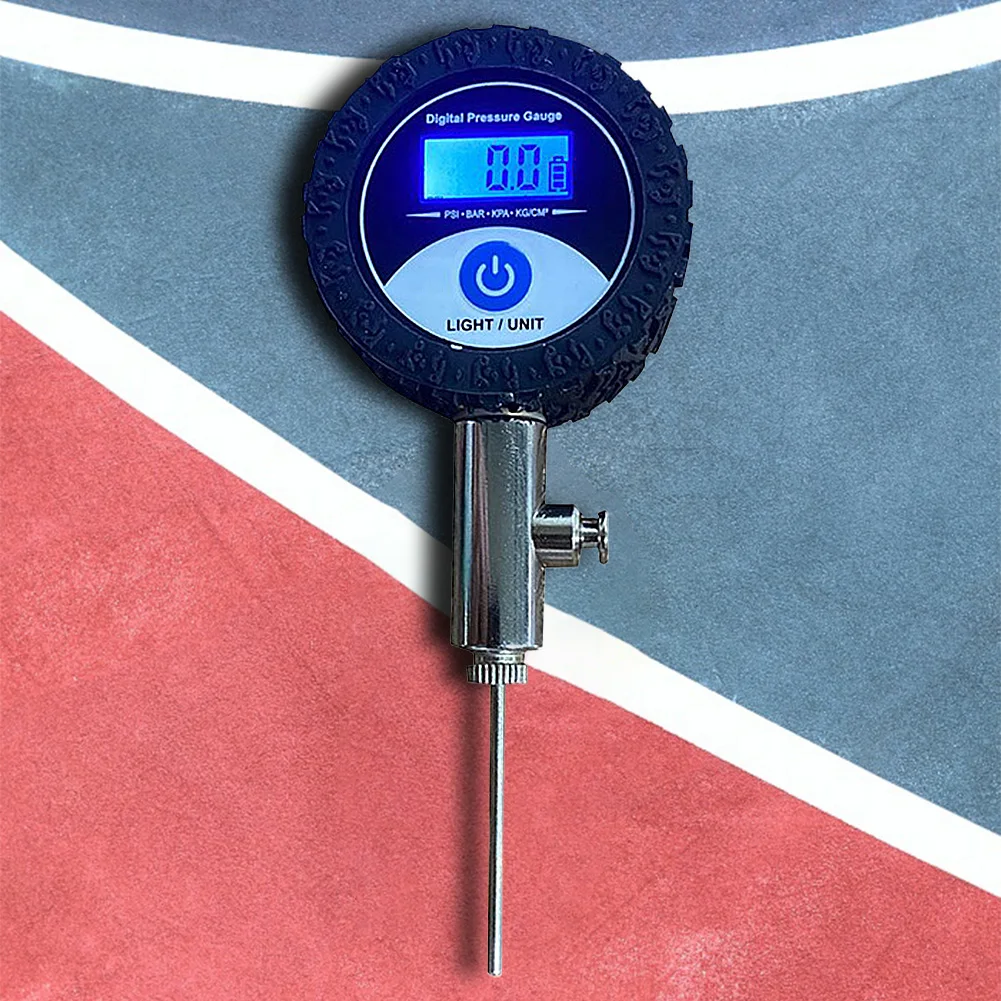 Digital Ball Barometers with Protective Cover Ball Pressure Gauge Pressure Tester Portable for Volleyball Football Basketball