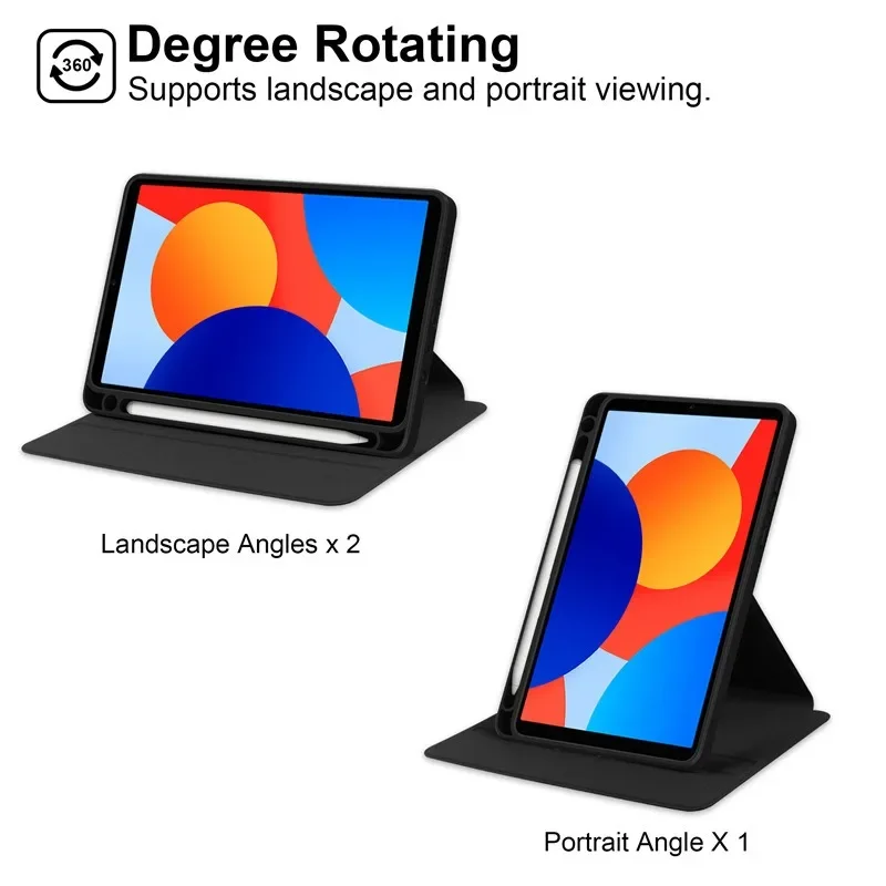 Acrylic PU Leather Stand Cover with Pen Slot