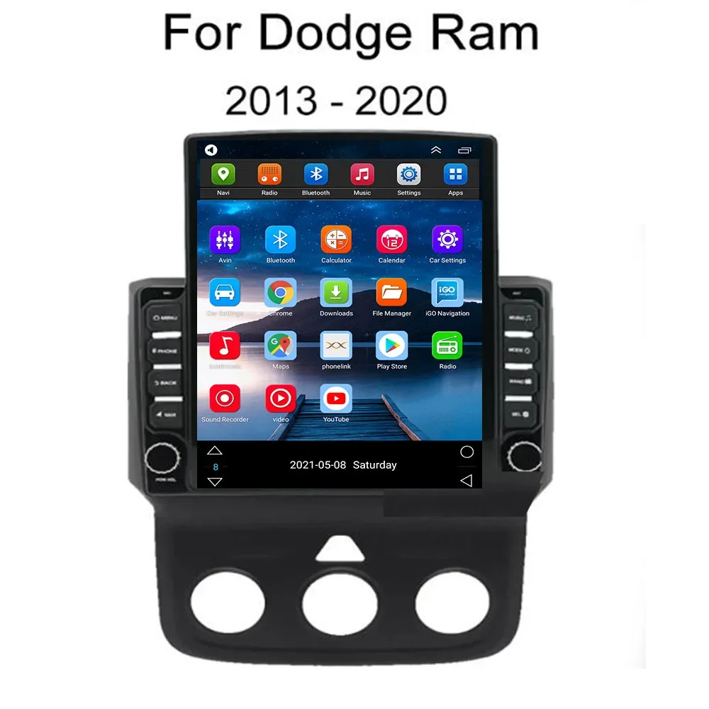 Car Radio Car Radio For Dodge RAM 1500 2500 2013-2050 Android 13 Auto Navigation GPS Multimedia Player Stereo Carplay 5G Camera