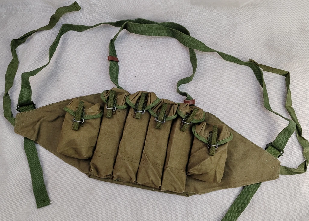 Collectable GENUINE ORIGINAL Suplus VIETNAM WAR Chinese Army PLA Type 85 Chest Rig Ammo Pouch Made in 1994s