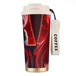 Stainless Steel Insulated Anime Thermal Tumbler with Straws - 20oz - 500 - 1000ml (1)