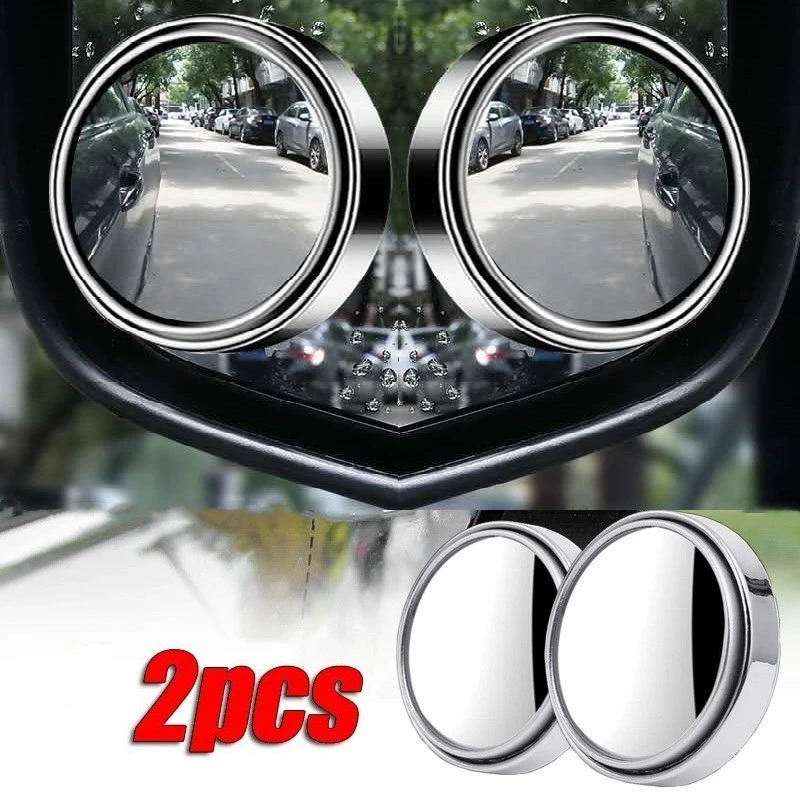 2pcs Car Rearview Mirror Convex Mirror Blind Zone Mirror Additional