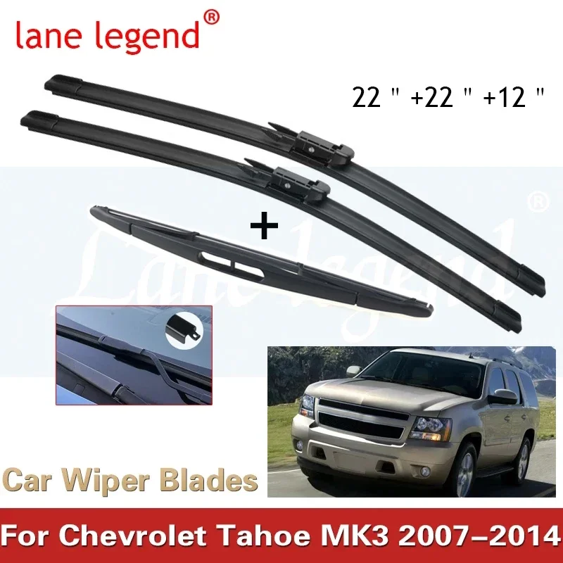 3xForChevroletTahoeGMC2WDPPVYukonMK320072014FrontRearWiper