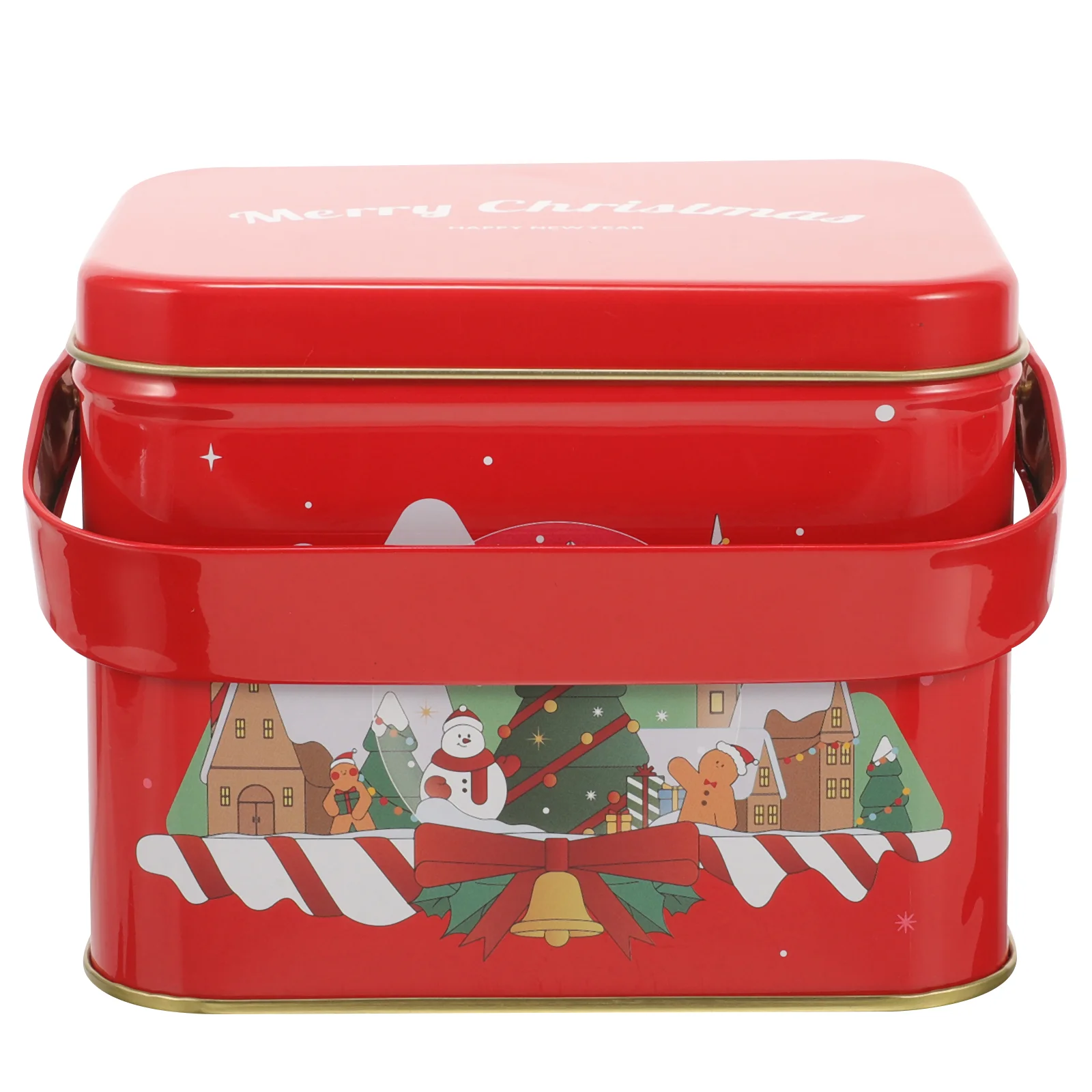 

Gift Boxes Christmas Candy Cookie Container Iron Biscuit Containers Tin Supplies Cases Storage Holder Sweet