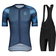 Conjunto de ropa de ciclismo para hombre, maillot transpirable de equipo de carreras, maillot deportivo de ciclismo para verano, nuevo de Scott teleyi