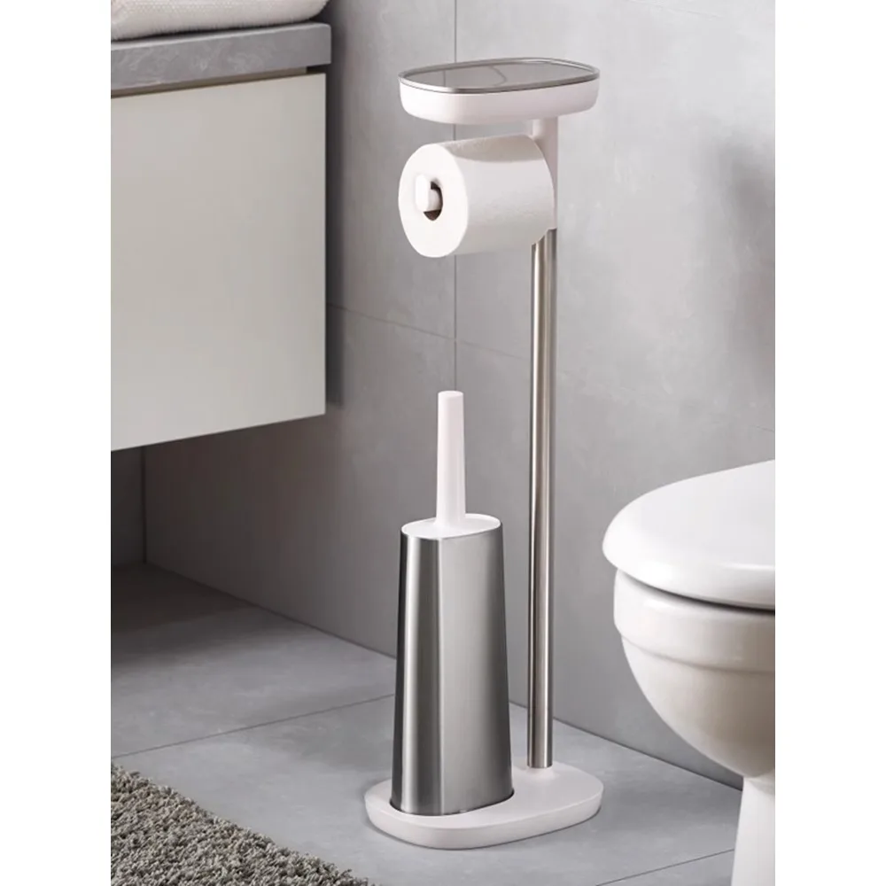 Joseph toilet paper roll holder, tissue holder, stainless steel floor standing toilet paper box, toilet paper storage rack, bath