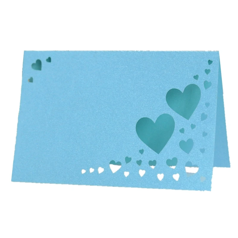 Pink Heart Place Card Creative Laser Cut Hollow Festival Greeting Cards Reception Desk Card Wedding Table Decoration place card holders,place cards,floral card holders,acrylic sign holders