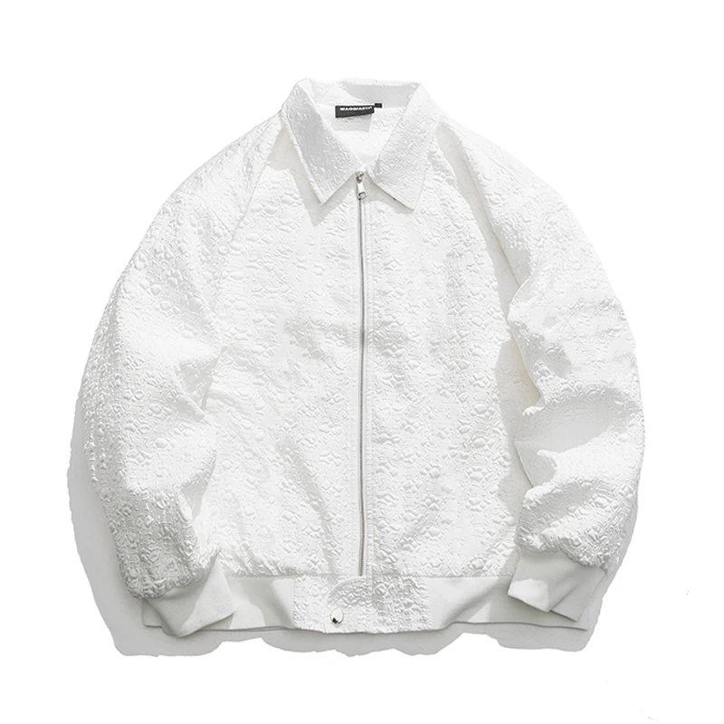 

NIGO Floral Print Zipper Leather Jacket #nigo95196