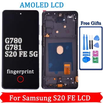 6.5'' AMOLED For Samsung S20 FE S20 Fan Edition LCD Display Touch Digitizer Assembly For S20 FE 5G SM-G780F SM-G781B LCD