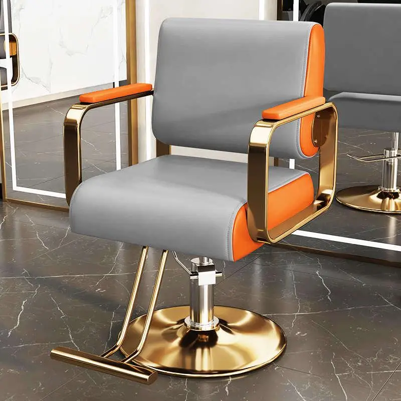 

Comfortable Stylist Barber Chairs Hair Makeup Barbershop Reclining Metal Barber Chairs Facial Silla Giratoria Salon Equipment