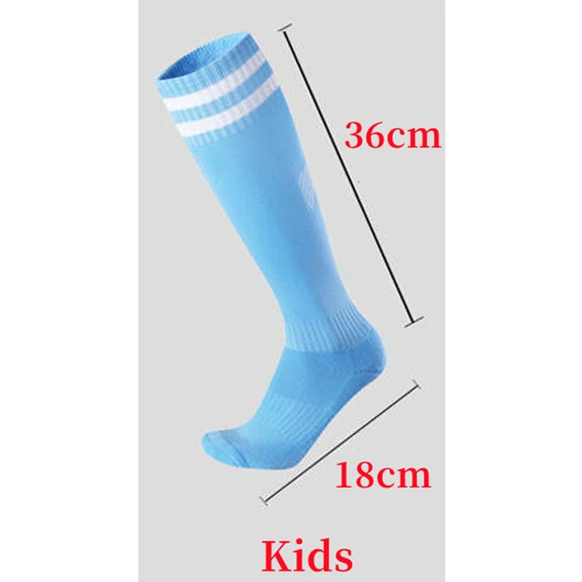 Children Kids Soccer Socks Sports Non Slip Long Tube Football Stocking Basketball Breathable Knee Over Stripe Boy Girl Socks 6