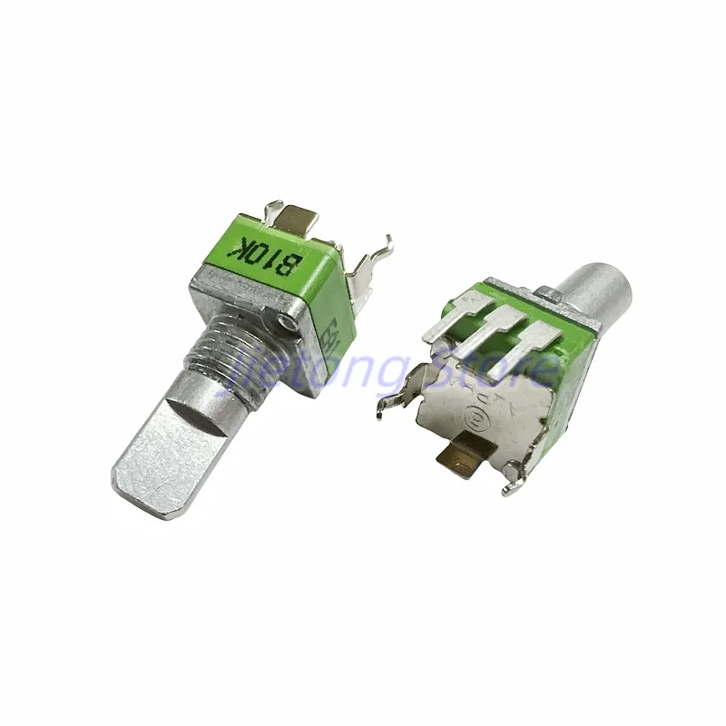 1pc ALPHA RD901F 09 Type Potentiometer Single-Unit Vertical 3 Pins B10K 20K 50K 100K Axial Length 15mm D Half Shaft multiturn potentiometer linear potentiometer rotary potentiometer trimmer potentiometer electronic components