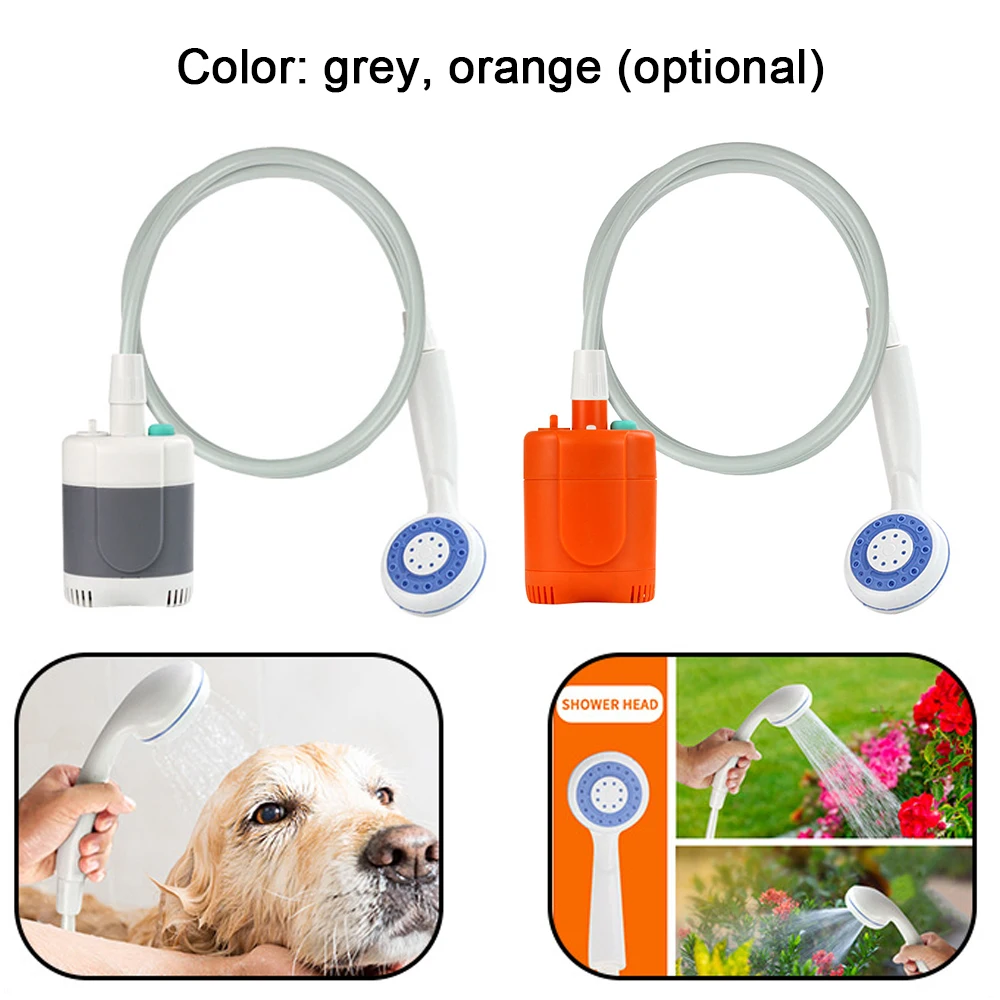 

Portable Camping Shower Hiking Travel Handheld Electric Car Cleaner Outdoor Bath Shower of Plant Watering Cleaning Pet Bath Pump