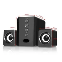 XIKCU Universal Full Range 3D PC Speaker Box Sound Bar Stereo Subwoofer Bass DJ Music Computer Speakers USB for Laptop Phone TV - Image 5