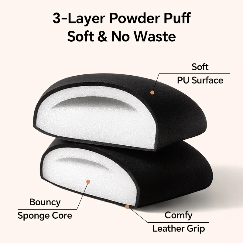 Pennello piatto per fondotinta con set di palette per miscelazione, spatola ultra sottile, pennello per contorno viso, spugnetta cosmetica, strumenti per il trucco di bellezza - immagine 4