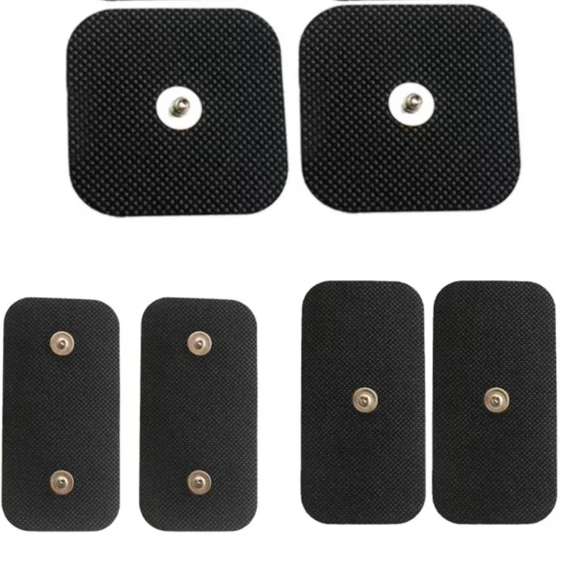 Electrode Pads Massage Gel Pads 40pcs New Black Replacement Electrodes Pads For Com Pex Muscle stimulator Electrotherapy massage