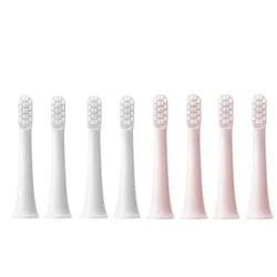 8-Pack Soft Bristle Replacement Brush Heads for Sonic Electric Toothbrush (4White 4Pink)