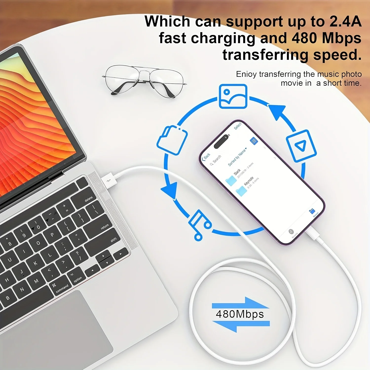 PD 35W USB 케이블 아이폰 14 13 12 11 Pro Max 7 8 14 Plus XS XR 고속 충전 USB C 케이블 충전기 데이터 케이블 액세서리