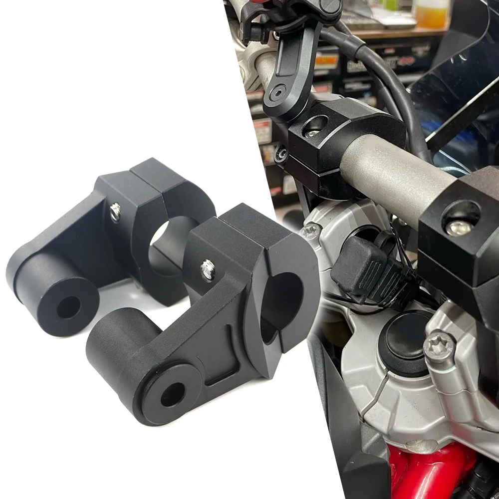 두카티 몬스터 멀티스트라다 스크램블러 BMW S1000R G650 R1200R 용 핸들라이저, 아프릴리아 RSV 투오노 쉬버 도르소듀로, 1/8 인치 28mm