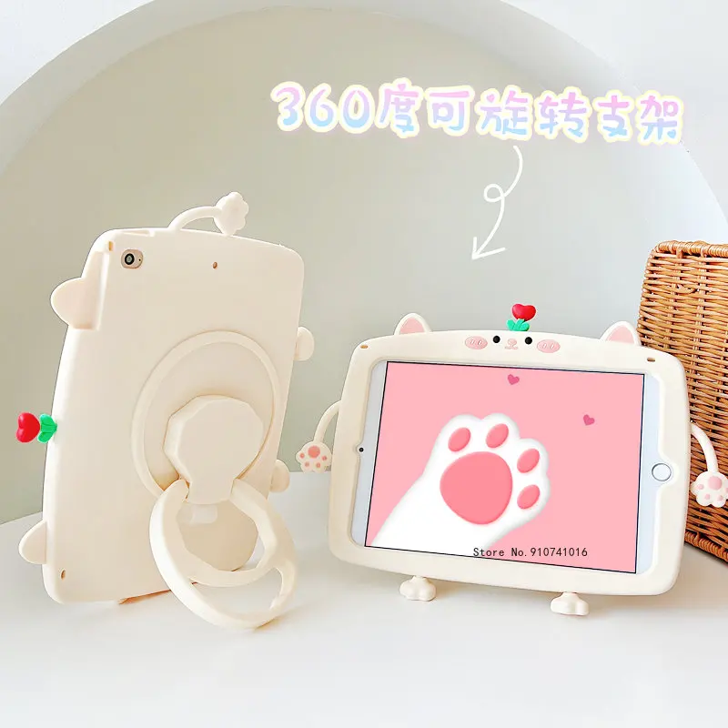 Kids Case for Xiaomi Mipad 6 Mi Pad 6 pro 11 2023 Tablet Cover RedMi pad 10.6 Cute Cat Cases Mipad 5 Pro Rubber Stand Funda Capa