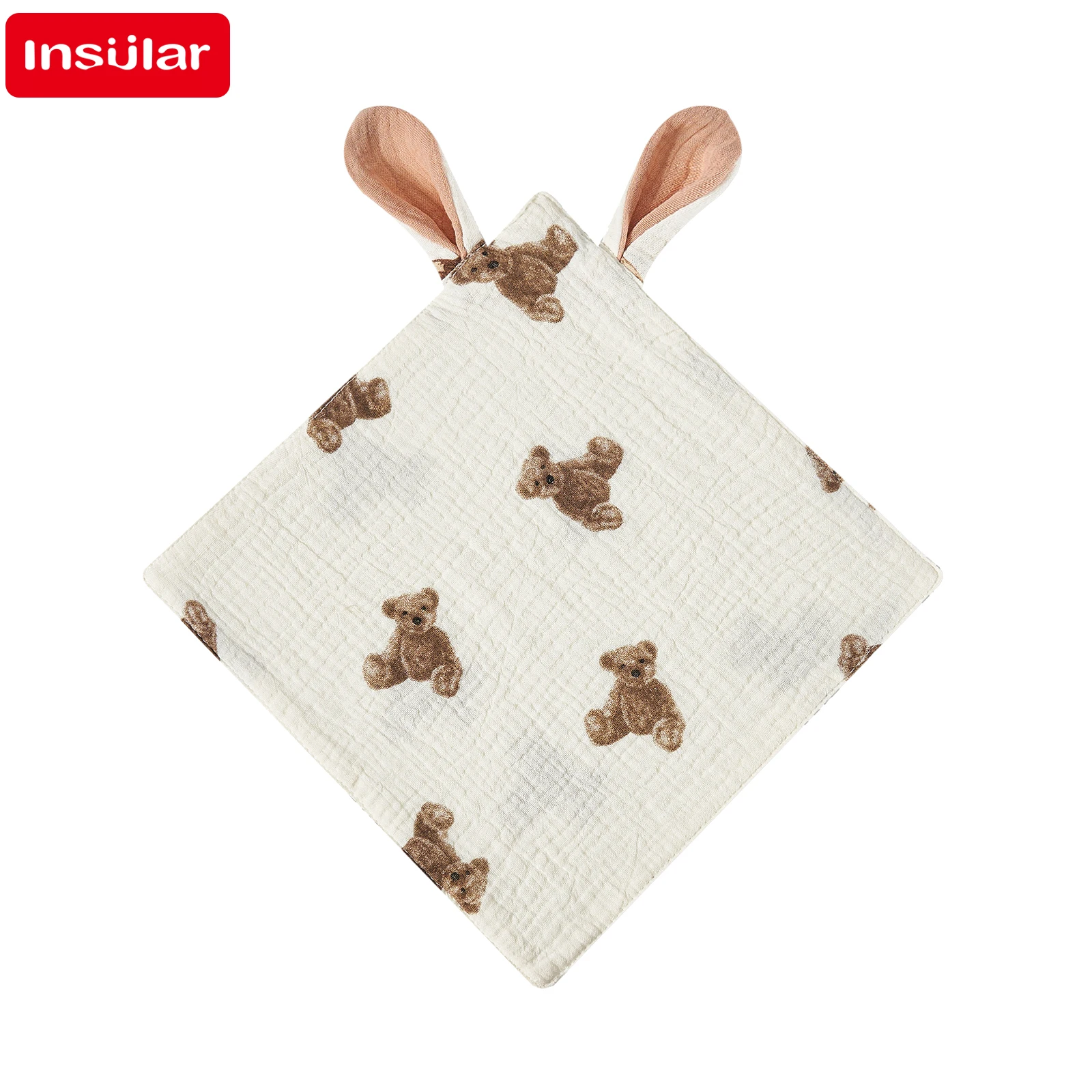 Baby comforter blanket New Baby Cotton Muslin Comforter Blanket Newborn Sleeping Dolls Print Kids Sleep Toy Soothe Appease Towel Bibs Saliva Towel