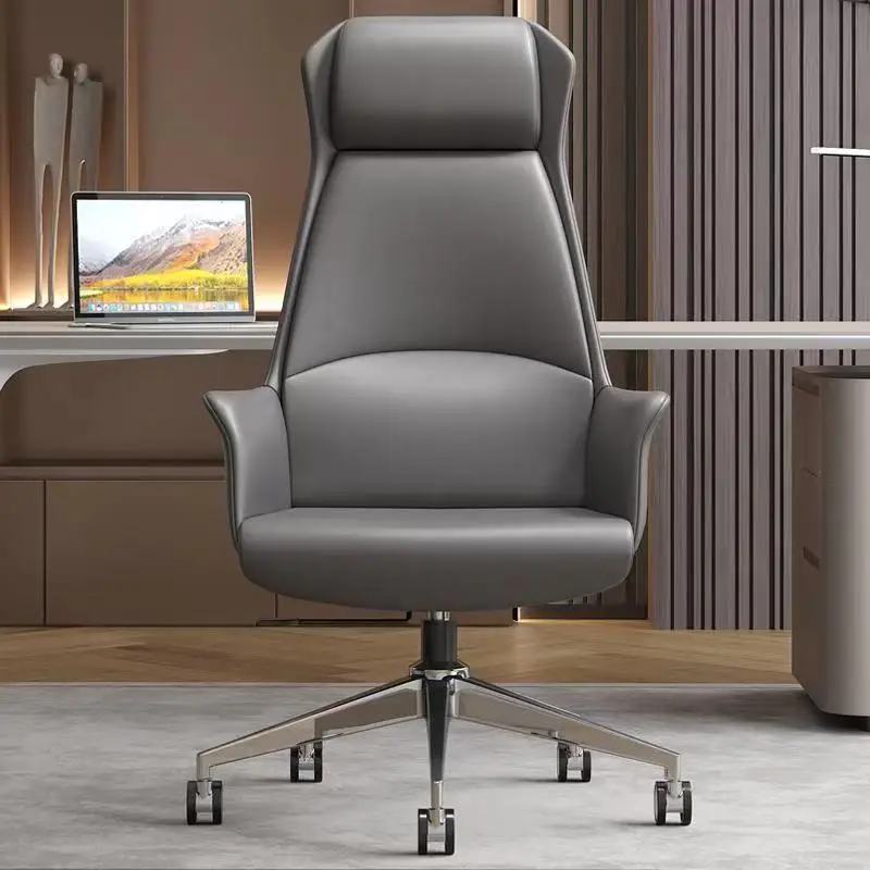 Swivel Computer Chair Ergonomic Mobile Study Leather Arm Office Chairs Living Room Floor Sillon Reclinable Office Furniture ergonomic office chairs computer cushion mobile study rocking chair zero gravity swivel work sillas de oficina recliner chair